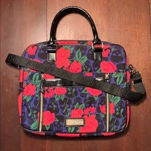 Betsey Johnson Rose Sugar Skull Laptop Bag
